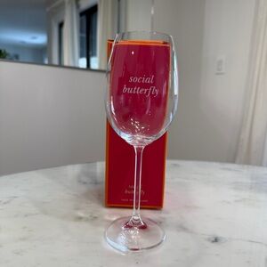 Kate Spade / Lenox “social butterfly” Wine Glass